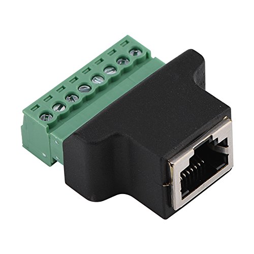 Fosa Rj45 Femmina Terminal Block 8 Pin Adattatore Connettore Di Rete Lan Ethernet Converter Female To 8 Pin A Vite Per Digital Dvr