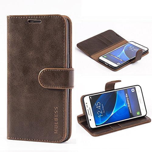 Mulbess Cover Per Samsung Galaxy J5 2016, Custodia Pelle Con Magnetica Per Samsung Galaxy J5 2016 / J5 Duos 2016 [Vinatge Case], Caffè Marrone
