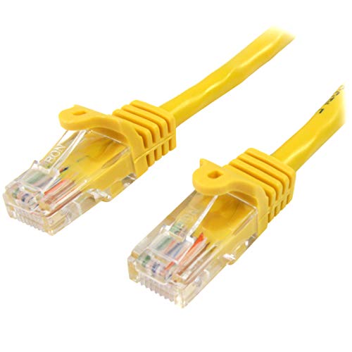 Startech.Com Cavo Di Rete Da 50Cm Giallo Cat5E Ethernet Rj45 Antigroviglio, Cavo Patch Snagless