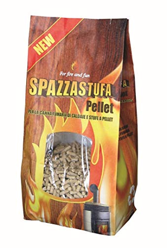 Spazzastufa Pellet Antifuliggine 1,5 Kg, Pellet Pulizia Stufa