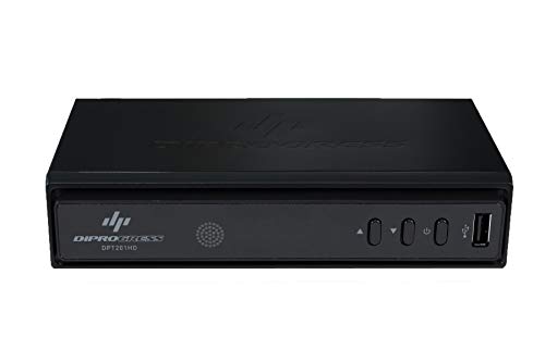 Diprogress Dpt201Hd Decoder Digitale Terrestre Dvb-T2 Hevc Main 10, Nero.