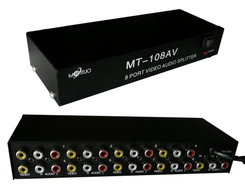 Kalea-Informatique Splitter Audio Video Che Duplica In Modo Identico 1 Sorgente Di Ingresso A 8 Uscite Simultanee