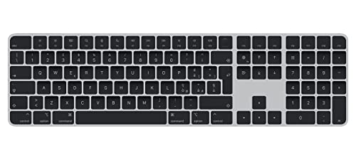 Apple Magic Keyboard Con Touch Id E Tastierino Numerico: Bluetooth, Ricaricabile. Compatibile Con I Computer Mac Con Chip Italiano, Tasti Neri