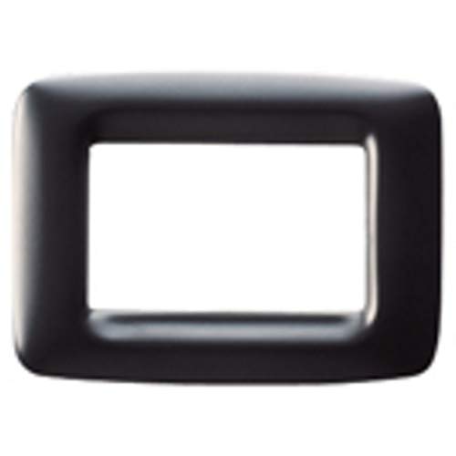 Gewiss Placca 6 Posti Nero Gw32306