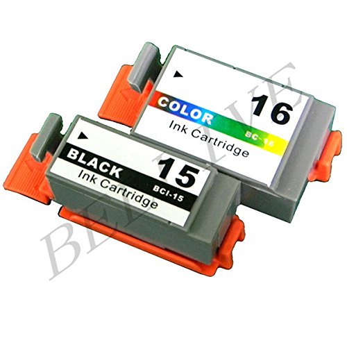 Kit 2 Cartucce Bci-15 Nero Bci-15 Colore Compatibile Per Canon I70 I80 Pixma Ip90