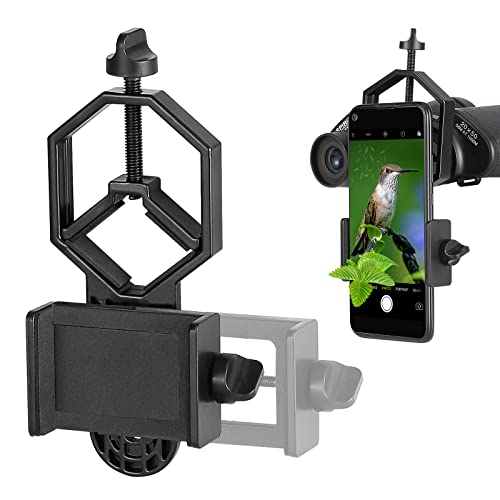 Solomark Adattatore Universale Per Telefono E Supporto Per Treppiede Per Smartphone Sony Samsung Moto – Fotocamera Cannocchiale/Telescopio/Microscopio