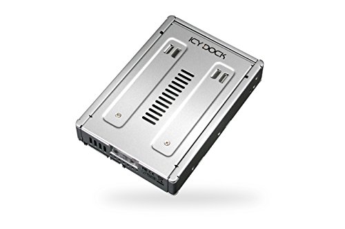 Icy Dock Ezconvert Mb982Sp-1S Converter Adattatore, Kit Di Montaggio, Custodia Convertitore, Disco Rigido E Caddy Ssd Sata/Sas Da 2,5" A 3,5" Sata Met