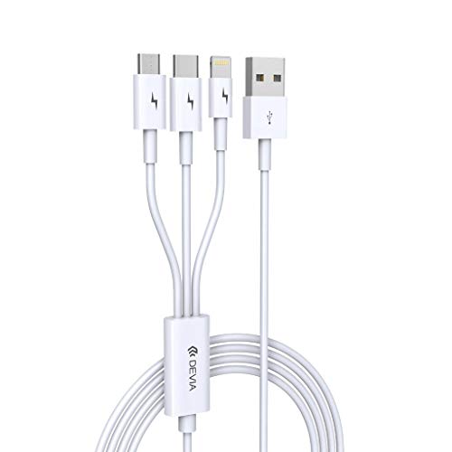 Cavo Ricarica 3In1 Da Usb A Micro - Tipo-C - Lightning 1,2M