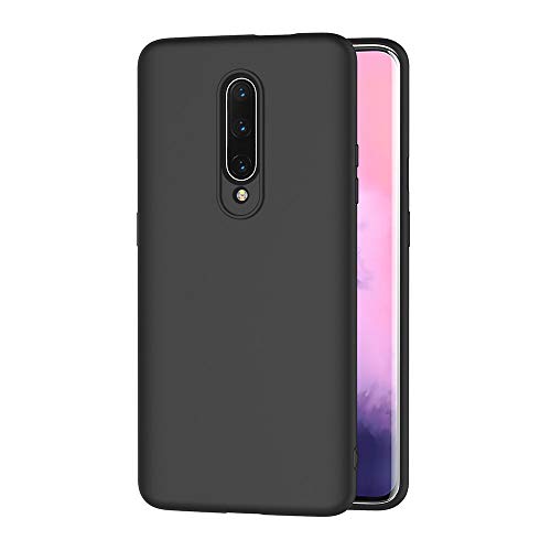 Aicek Cover Compatible Oneplus 7 Pro Cover Oneplus 7 Pro Nero Silicone Case Molle Di Tpu Sottile Custodia Per Oneplus 7 Pro (6.67 Pollici)