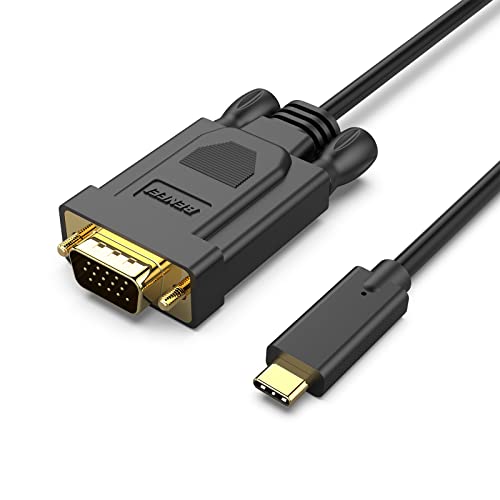 Benfei Cavo Usb C A Vga 1,8M, Cavo Usb C A Vga [Compatibile Thunderbolt 3/4] Per Iphone 15 Pro/Max Macbook Pro/Air 2023 Ipad Pro Imac S23 Xps 17 (Usb 