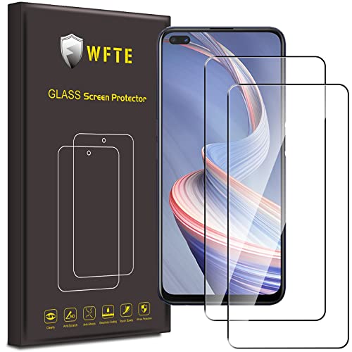 Wfte [2-Pezzi Vetro Temperato Per Oppo Reno4 Z 5G Pellicola Protettiva [Durezza 9H][ Anti Graffio][Anti-Impronte][Senza Bolle] Pellicola Protettiva Pe
