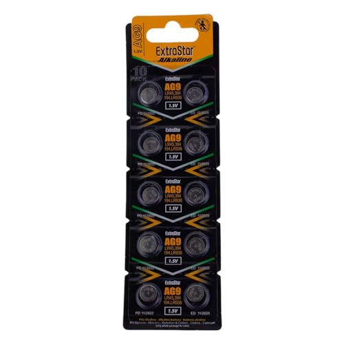 10 Batterie A Bottone Pile Ag9 1,5V Lr936 Lr45 Lr194