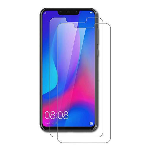Aicek 2 Pack Huawei P Smart Plus Pellicola Protettiva, Huawei P Smart Plus Screen Protector Toccare Pellicola Protettiva In Vetro Temperato Per Huawei
