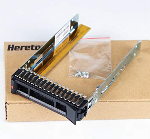 Heretom - 2,5 Pollici Vassoio Per Disco Rigido Sas/Sata/Ssd Sff Tray Caddy Sled Vassoio 00E7600 L38552 Compatibile Con Ibm X3100 X3250 X3550 X3650 X38