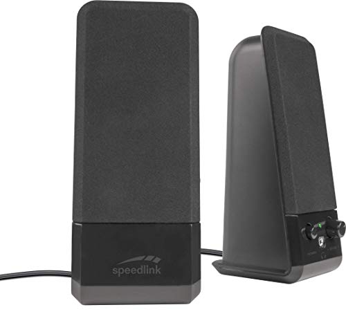 Speedlink Event Stereo Speakers - Altoparlanti Stereo, 5W Rms, 3.5 Mm, Nero