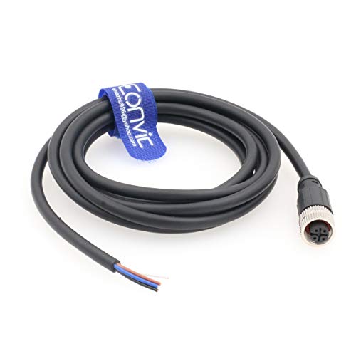 Eonvic Industrial M12 Connettore Femminile A 4 Pin Ha Modellato Il Cavo Del Sensore Di Aviazione Del Pvc