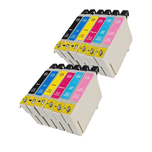 12 Cartucce D'Inchiostro Compatibile Per Epson T0801 T0802 T0803 T0804 T0805 T0806 Epson Stylus Photo R265 R360 Rx560 R285 R585 R685 Rx585 Rx685 Px700