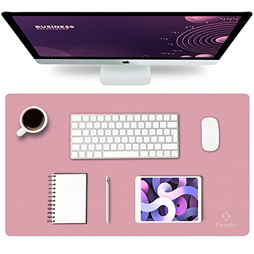 Knodel Tappetino Scrivania, Sottomano Scrivania, 60Cm X 35Cm In Similpelle Pu, Tappetino Per Laptop, Copri Scrivania, Doppia Facciata (Viola)