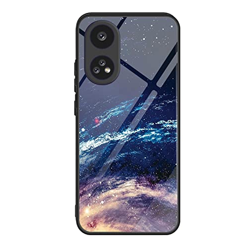 Iling Cover Per Oppo Reno 8T 4G (Reno8T), Custodia Vetro Antiproiettile Ultrasottile, Case Colorato Antiurto Per Assorbimento Degli Urti Con Paraurti 