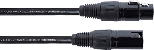 Cordial - Elements Em 10 Fm, Cavo Bilanciato, Xlr Maschio/Xlr Femmina 10 M, Nero