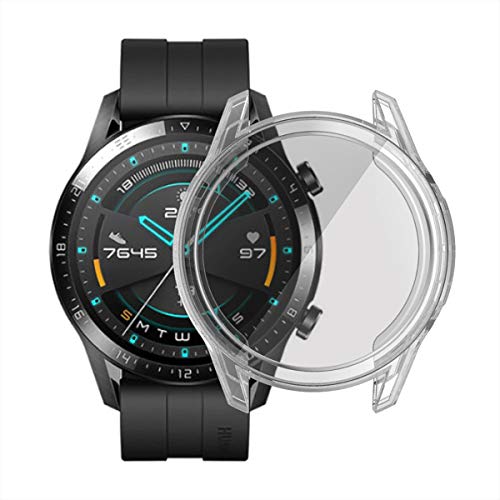Sciuu Cover Protettiva Compatibile Con Huawei Gt 2 (46Mm, Uscita 2019), Custodia Con Protezione Di Schermo In Tpu Flessibile, Morbida Copertura Cornic