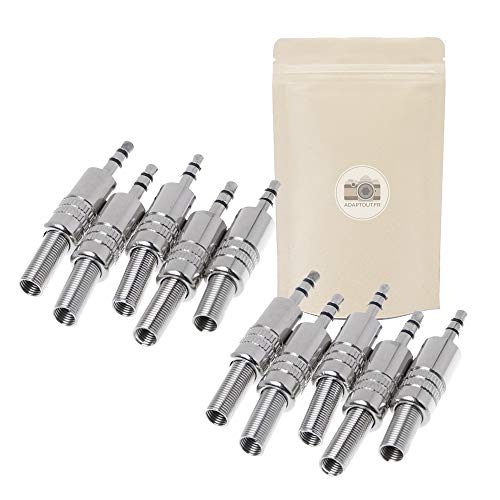 Tutti I Prezzi Includono L’Iva. 10X Jack 3.5Mm Maschio Da Saldare I Metallo 100% Connettore Stereo Per Microfono Amplificatore Altoparlante Casco Ecc.