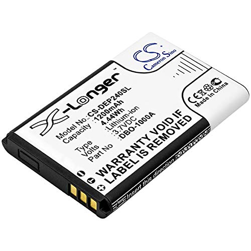 Techtek Batterie Compatibile Con [Doro] 6821, 6881, 1370, 1372, 2404, 5860, 5861, 6040, 6041, 6060, 6060 Eco, 6061, 6820, 6821, 6880, 6881, 7001H, 700