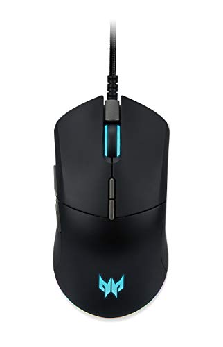 Predator Mouse Cestus 330, Mouse Gaming , Design Ergonomico, Fino A 16000 Dpi, 5 Livelli Dpi Shift Setting, 7 Tasti Programmabili, 400 Ips, Accelerazi