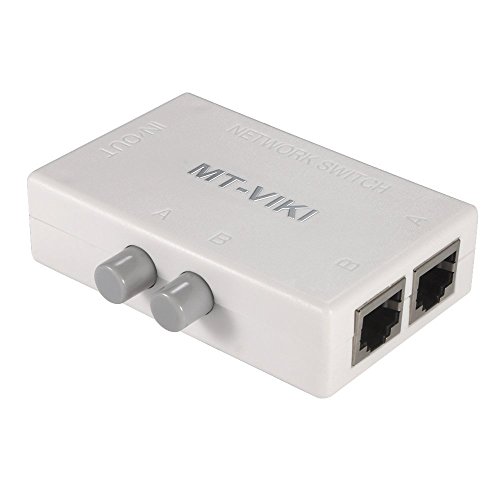 Kalea-Informatique Scatola Di Distribuzione Lan Ethernet Di Tipo Switch Rj45 Per Instradare 1 Ingresso A 2 Uscite O 2 Ingressi A 1 Uscita.