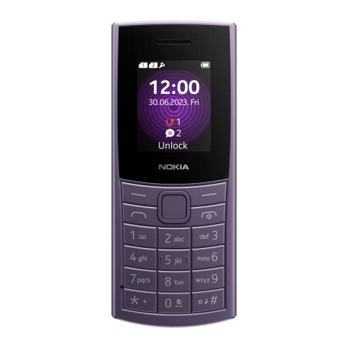 Nokia 110 4G 2023 Telefono Cellulare Dual Sim, Display 1.8" A Colori, Fotocamera, Purple [Italia]
