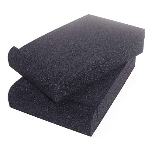 Angeek 2Pcs 16X22X3.6Cm Speaker Sound Insulation Mat Soundproofing Mat Acoustic Foam Board Sponge Sound Absorbing Pad Sound Reinforcement Cushion