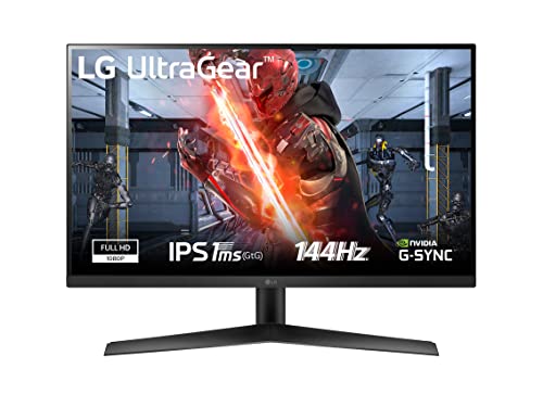 Lg 27Gn60R Ultragear Gaming Monitor 27" Full Hd Ips Hdr 10, 1920X1080, 1Ms, Amd Freesync Premium 144Hz, Hdmi 2.0 (Hdcp 2.2), Display Port 1.4, Aux, Fl