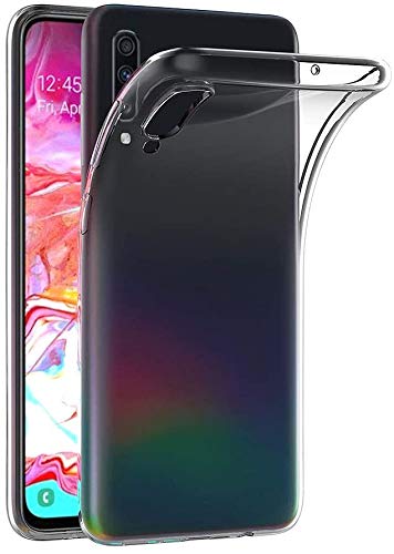 Captor Cover Trasparente Per Samsung A70 / A70S, Custodia Tpu In Silicone Flessibile Morbida E Sottile, Protezione Full Body Con Bordo Rialzato Per Sc