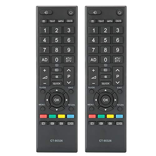 Vbestlife Sostituzione Telecomando Tv 2Pcs Ct-90326 Per Toshiba Ct-90326 Ct-90380 Ct-90336 Ct-90351