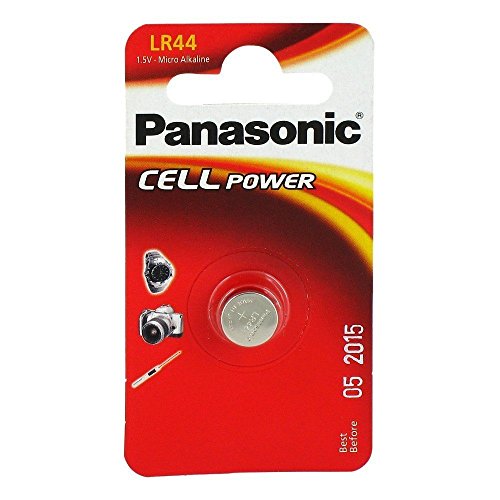 Panasonic Lotto Di 1 Pile Bouton Cell Power Lr44 (L1154) - Alcalino Manganese 1,5 V