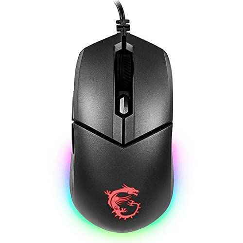 Msi Clutch Gm11 - Mouse Gaming Rgb Simmetrico Usb Sensore Ottico Pmw 3325 - 5000 Dpi