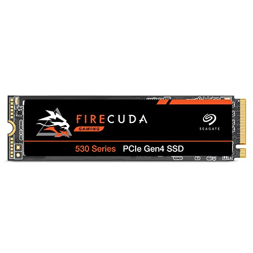 Seagate Firecuda 530 Nvme Ssd, 4Tb, Ssd Interno, M.2, 4 Porte Pcie Gen4, Nvme 1.4, 7.300 Mb/S, Tecnologia 3D Tlc Nand, 5100Tbw, Per Ps5/Pc, 3 Anni Res