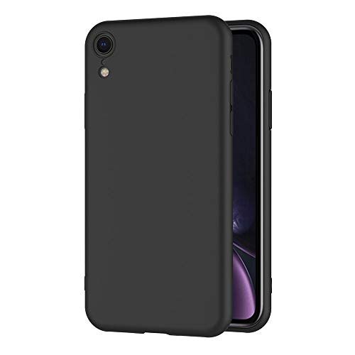 Aicek Cover Per Iphone Xr, Cover Iphone Xr Nero Silicone Case Molle Di Tpu Sottile Custodia Per Iphone Xr (6,1 Pollici)