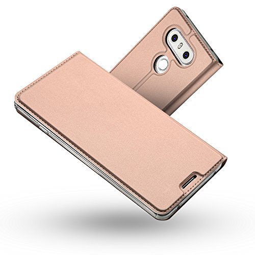 Radoo Custodia Lg G6, Slim-Fit Folio Premium Cover Lg G6 Vintage Pu Pelle Con [Kickstand] Tasca Stile Unico Sottile Funzione Tpu Antiurto Flip Cover A