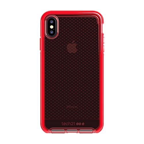 Tech21 Evo Check Funda De Silicona Roja Para Apple Iphone Xs Max