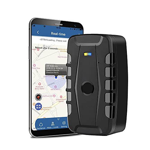 Tkmars Localizzatore Gps Per Auto,20000Mah Batteria Gps Traker Senza Abbonamento Ip67 Magnetico Impermeabile Molteplici Modalità Di Allarme App Gratui