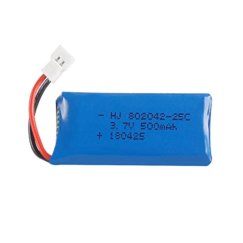 Yunique Green-Clean-Power - Batteria Lipo Ricaricabile 3.7V 500Mah Per Rc Droni E Quadricotteri | Compatibile Con Hubsan X4 H107L H107C H107D, V252, J