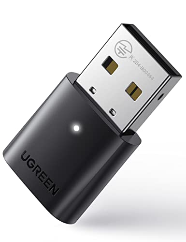 Ugreen Adattatore Bluetooth 5.0 Chiavetta Bluetooth Trasmettitore Usb Per Pc Windows 11 10 8.1 7, Dongle Usb Collegato Al Controller Auricolare Tastie