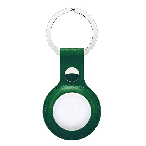 Captor Portachiavi Per Apple Airtag 2021, Custodia In Pelle Con Gancio, Localizzatore Gps Anti Smarrimento, Cover Protettiva (Verde)