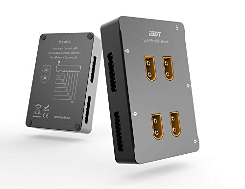 Isdt Pc-4860 Lipo Caricatore Parallel Stazione Di Ricarica Supporto 4 Pack Di 1-8S Xt60 Rc Lipo Batteria