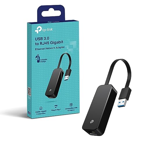 Tp-Link Adattatore Di Rete Usb 3.0 A Gigabit Ethernet, Da Usb A Rj45 Lan Cablato Per Ultrabook, Chromebook, Laptop, Desktop, Plug And Play Per Nintend