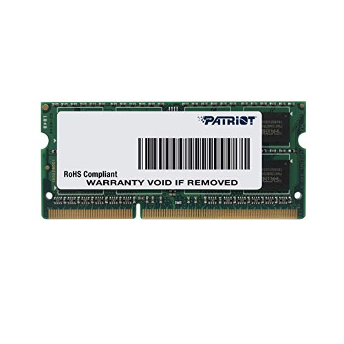 Patriot Memory Serie Signature Sodimm Low Voltage Memoria Singola Ddr3 1600 Mhz Pc3-12800 4Gb (1X4Gb) C11 - Psd34G1600L81S