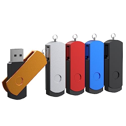 64Gb Chiavette Usb 5 Pezzi Pen Drive - Portatile Penna Usb 64 Giga Pendrive Leggero Pennette Usb Unità Flash -Febniscte Chiave Usb 64Gb Chiavetta Colo
