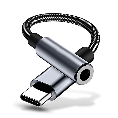 Adattatore Usb C A Jack Per Cuffie 3.5 Mm,Adattatore Usb Type-C Connettore Jack,Usb C A Dongle Audio Aux Compatibile Galaxy S21 S21+Note20 S20 Ultra,H
