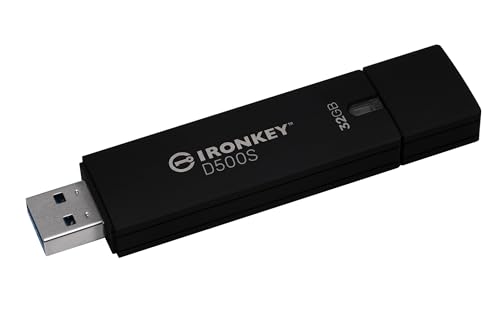 Kingston Ironkey D500S Drive Flash Usb Con Crittografia Hardware 32 Gb Fips 140-3 Lvl 3 (In Fase Di Approvazione) Aes-256 - Ikd500S/32 Gb